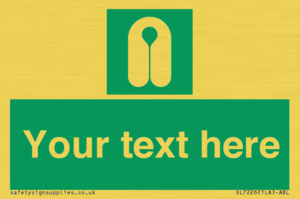 Custom sign safe condition Lifejacket